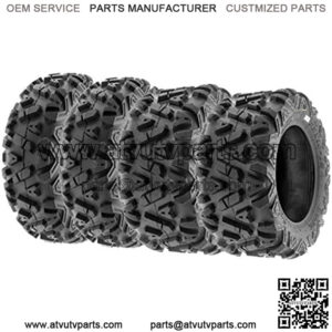 Power.I ATV/UTV all-terrain Tire 22x7-12 Front & 22x10-12 Rear, Set of 4 A033, 6-PR, Tubeless