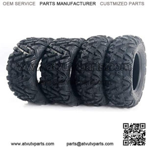 Set of 4 All Terrain ATV UTV Tires 25" 25x8-12 Front & 25x10-12 Rear 6PR Deep Mud Tubeless
