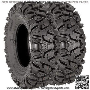 25x8x12 ATV Tires 6PR Set of 2 25x8-12 25-8-12 ATV UTV Tire