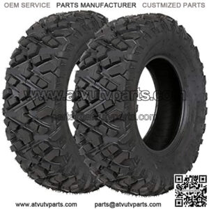 All Terrain ATV Tires, Front 25x8-12, 6PR, 205/80-12, 25" 25x8x12 UTV Tire, Set Of 2