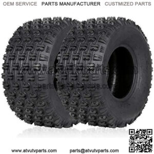 Set of 2 ATV Tires 20X10-9, 4 Ply, Sport Rear UTV Tire 20-10-9 20x10x9, Fit All 9 Rim