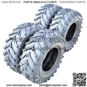 Set of 4 ATV UTV Mud Tires 2x 27x9-12 27x9x12 & 2x 27x11-12 27x11x12 6 Ply