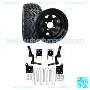 EZGO TXT Golf Cart All Terrain Tire/Wheel & 6" Spindle Lift Kit Bundle