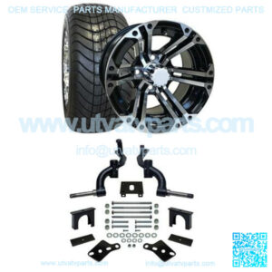 Club Car DS Golf Cart Street Tire/Wheel & 3" Spindle Lift Kit Bundle