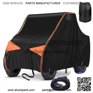 Utility Vehicle UTV Cover Waterproof Storage for Polaris Ranger RZR SXS Can Am (Fits: Yamaha Rhino 660)