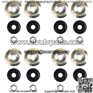 Golf Cart Shock Absorber Bushing Kits for Club Car G&E DS Precedent 1982-Up and TXT 1989-Up, Replace OEM 1011415,1010142