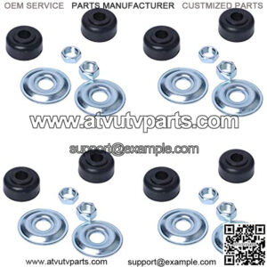 1011415 Golf Cart Shock Bushing Kit for Compatible with TXT 1989-Up Marathon Golf Cart Precedent Two or Four Front Rear Stud Club Car 1982-Up DS Rubber Bushing Retainer Washers Nut (Set of 4)