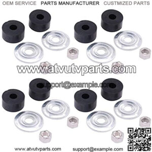 Shock Bushing Kit for 1989-Up TXT Marathon for Club Car DS Precedent 1982-Up Gas/Electric Golf Cart Front Rear Stud 1011415 Set of 4