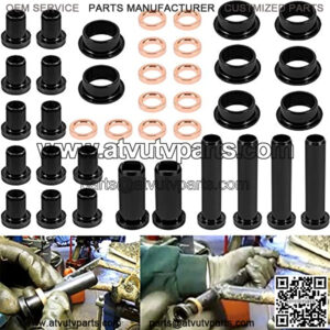 Rear Suspension Lower Control Arm Bushing 26 pcs & 12pcs Spacers Kits ABS Fit for Polaris ATV Sportsman 500 RSE 400 4x4 700