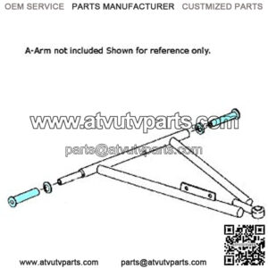 Front Lower A-Arm Bushing Kit for Polaris ATV UTV, fits 5433066, 5020677