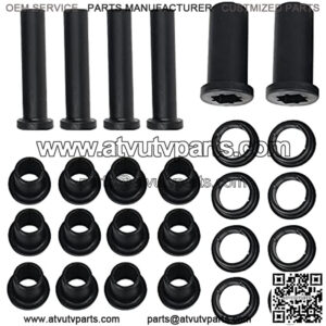 26PCS Rear Suspension A-Arm Bushing Assembly Kit for Polaris Sportsman 400 500 800 EFI, 4x A-Arm Long Bushings & 12x A-Arm Short Bushings & 8x Lower Control Bushings & 2x Bushing Stabilizer Tubes