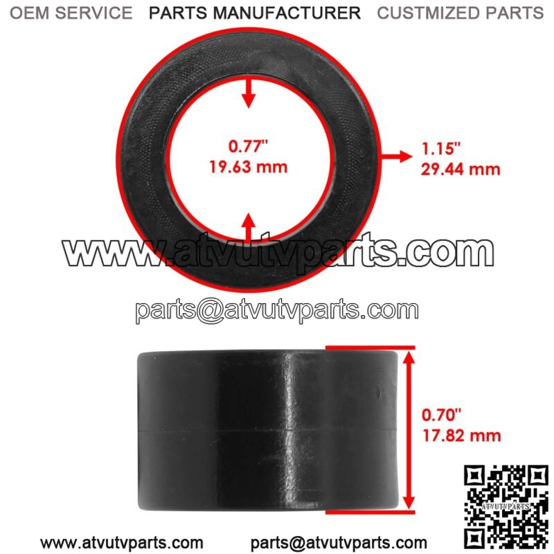 Rear Lower Left or Right Control Arm Bushing For Polaris General 1000 2016-2023 (For: Polaris) - Image 2