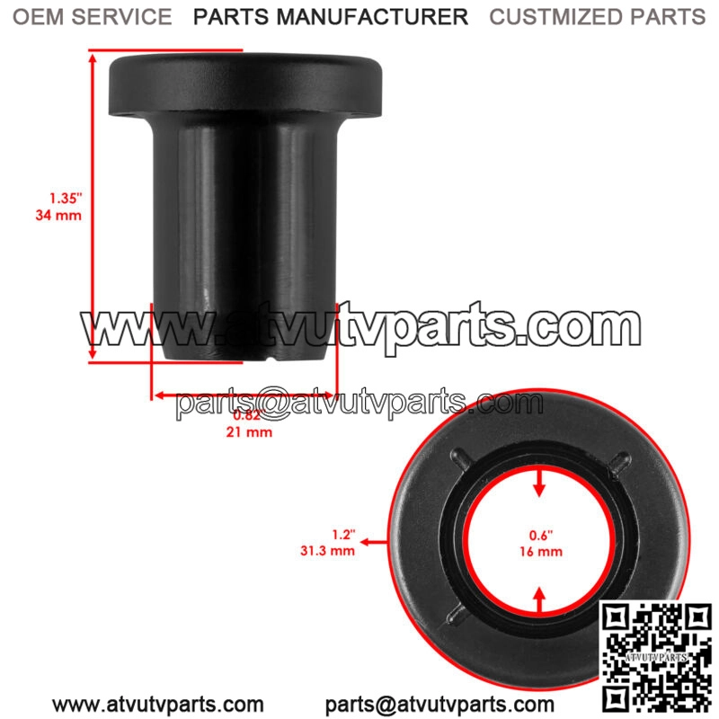 Rear A-Arm Short Bushing Kit for Polaris Ranger 500 4X4 EFI 2005-2013 - Image 2