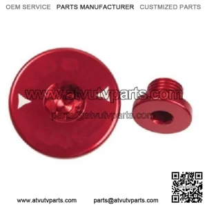 Billet Aluminum Engine Plug Kit Plugs Red HONDA TRX300EX TRX400EX TRX450R