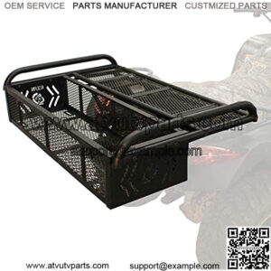 53350 ATV Rear Drop Rack Basket Convertible 3-in-1, Black, 43" l x 31" w x 10" h