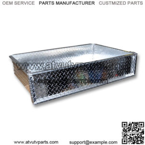 Aluminum Diamond Plate Cargo Box Golf Cart - Choose Model Specific Bracket