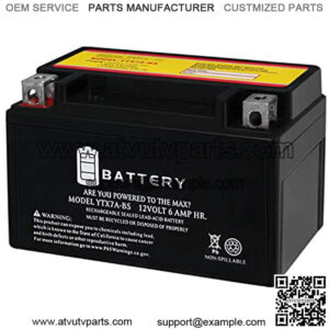YTX7A-BS - 12V 6AH 105 CCA - SLA Power Sport Battery - Mighty Max Battery Brand Product (3456282)