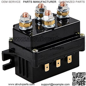 12V 500A Winch Solenoid Contactor Relay for 8000lbs-12000lbs ATV UTV 4WD 4x4 Winches Replacement