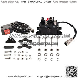 Remote SW & RLY Assy RUNVA 5600.3060 Universal Replacement Contactor/Relay with Handlebar Rocker Switch Kit for 2000-3600 lb. ATV Winches
