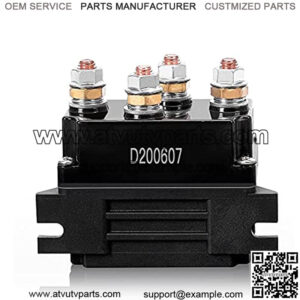 BIGTUR 500A 12V Winch Relay Solenoid Replacement Contactor for 8000-15000lb ATV UTV Truck 4WD 4x4 Winch