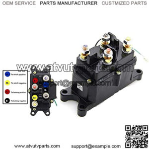 Winch Solenoid Relay Contactor Thumb Truck 12V 250A for UTV ATV 4x4 Vehicles-for 63070,62135, 74900, 2875714, 70715 for 63070 Warm,12 Volt, 4-Terminals