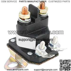 Mower Switch Solenoid Relay 4 Post, Starter Relay Solenoid Switch for Mowers Equipped with B&S Engines, Replacement Part, OEM 184251