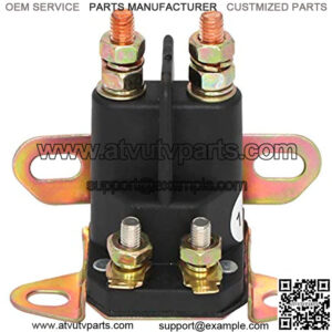 4 Pole 12V Universal Starter Solenoid Relay Fit for 334019 Briggs Stratton 5410K Poulan 146154 109946Troy Bilt 725-04437 AYP 109081X 109946 John Deere