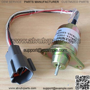 P/N 1503ES-12S5SUC12 Fuel Shutdown 12V Shut Off Solenoid 119233-77932 for YANMAR, Tractor,Komatsu