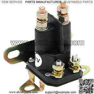 Starter Solenoid Relay 4 Pole Compatible with 5410K, Craftsman, 109946 MTD, Mower AM133094 AM138497, L100 L110 L118 L120 L130
