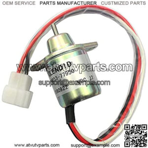 SA4562T SA4850 SA-4562T M806808 12V Fuel Shut Off Solenoid Valve for Riding Mower 1435 1445 Lawn Tractor X950R Hyundai Excavator R55-7 R60-7 Yanmar Engine 4TNE84 3TNV70