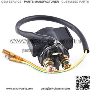 Relay Starter Solenoid without Cap Replacement for Motorcycle ATV Scooter Snowmobile
