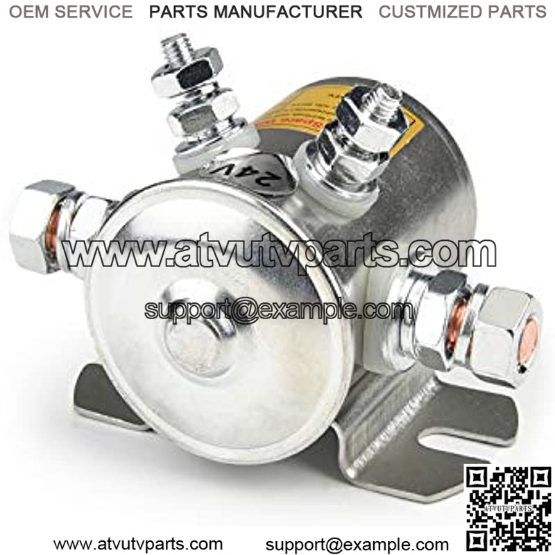 Continuous Duty Solenoid Relay 24063 24V For Golf Carts,Winch, Marine In Rush Heavy Duty SPST Solenoid