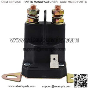 Starter Solenoid Valve Starter for Solenoid 12V 3 Terminals Copper Contact Black Solenoid Relay Switch fits for Husqvarna Most Riders and Zero Turn mowers Bluebird Dixon Husqvarna Yazoo 539101714