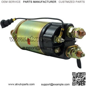 New Starter Solenoid 12V 3 Terminal Intermittent Duty Cycle compatible with John Deere Agco Allis Chalmers Onan Caterpillar Case Ag & Ind Eqp 046500-0010 0465000010 053400-1560 0534001560 053400-1720