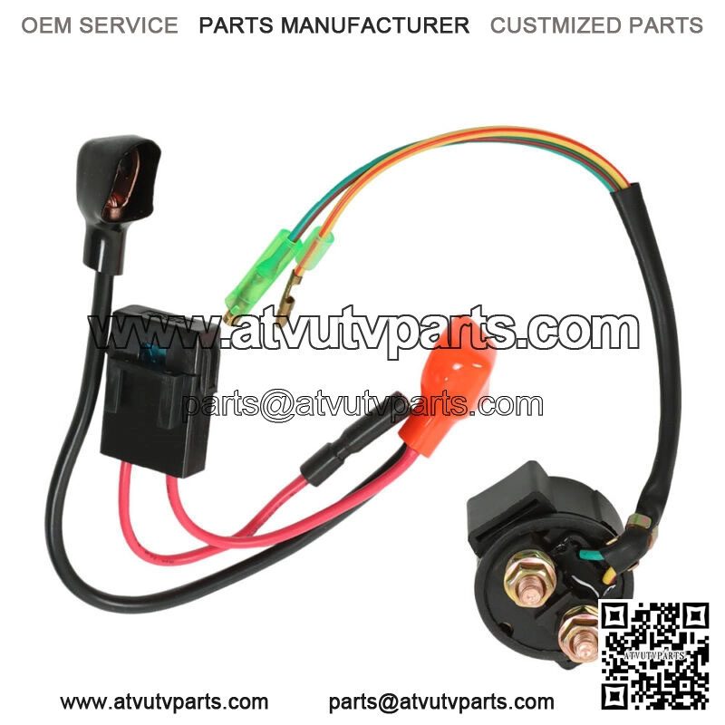 Starter Relay Solenoid Positive Side Battery Cable For 1999-07 Honda TRX400EX - Image 4