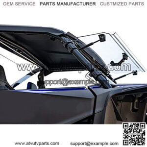 Heavy Duty Scratch Resistant Flip 3-IN-1 Windshield for Honda Talon 1000 (2019+) - Hard Coated for Extreme Durability - Designed for Year-Round Riding!