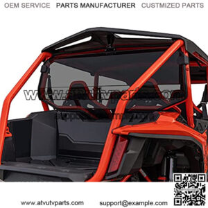 Rear Windshield for 2020+ Honda Talon 1000X-4 (4-seat model only) | 1/4" Thick Dark Tint Polycarbonate 250x Stronger Than Glass | Easy Install | Protects from Flying Debris | USA Made