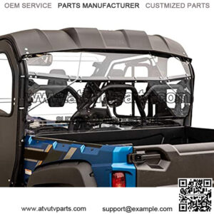 Lightly Tinted Rear Windshield for 2013+ Yamaha Viking (3-Seater) | Made in USA | Easy Install | 1/4" Thick Polycarbonate that is 250 Times Stronger than Glass! | Ride Year Round in Comfort!