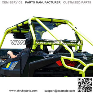 Heavy Duty Clear Rear Windshield for 2016-2020 Polaris RZR S 1000- Easy to Install!