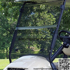 Club Car Precedent Tinted Fold Down Impact Resistant Windshield for CC Precedent Golf Cart