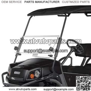 buggies unlimited Express Series S6 / L6 Golf Car Folding Windshield (for Models with 3/4 Inch Struts) (Tinted (Impact Modified))