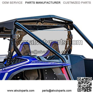 SuperATV Rear Windshield for 2019+ Honda Talon 1000X / 1000R (2-seat model only) | 1/4" Thick Clear Polycarbonate 250x Stronger Than Glass | Easy Install | Protects from Flying Debris