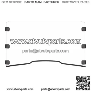 For Gator XUV 560/550/590E/590M 590i  S4 560E UTV Front Full Windshield Clear PC