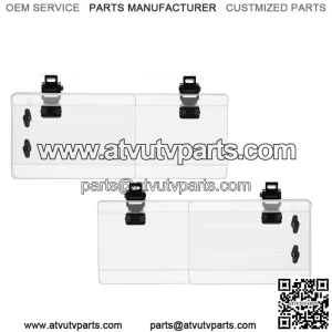 2PC UTV Side Wind Deflectors 1.5''-2.2'' for Polaris Can Am X3 Kawasaki KRX