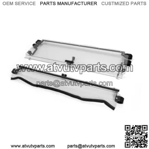 Folding Flip Windshield Scratch Resistant For Kawasaki Teryx 4 800/ 4 S ,2016-23 (For: More than one vehicle)