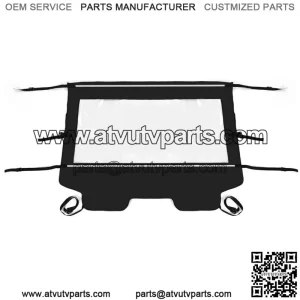 Rear Window Soft Windshield Windscreen Fits 2014-2023 Kawasaki TERYX 4 800 Model (For: Kawasaki Teryx4 800)