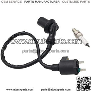 Engine Ignition Coil Spark Plug Compatible with GY6 50cc-150cc Motorcycle Honda ATV Dirt Bike Kymco Scooter Moped Go Kart