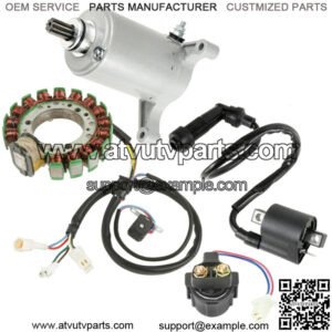 Stator Starter Solenoid Ignition Coil for Warrior 350 YFM350 1996-2001