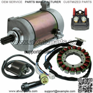 Stator for Yamaha Kodiak 400 2000-2006 Starter Solenoid Ignition Coil Atv