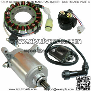 Stator Starter Solenoid Ignition Coil for Yamaha Warrior 350 YFM350 2002-2004
